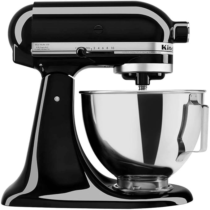 Kitchen Aid Tilt-Head Stand Mixer 4.5 Quart KSM85PBOB, Onyx Black | Amazon (US)