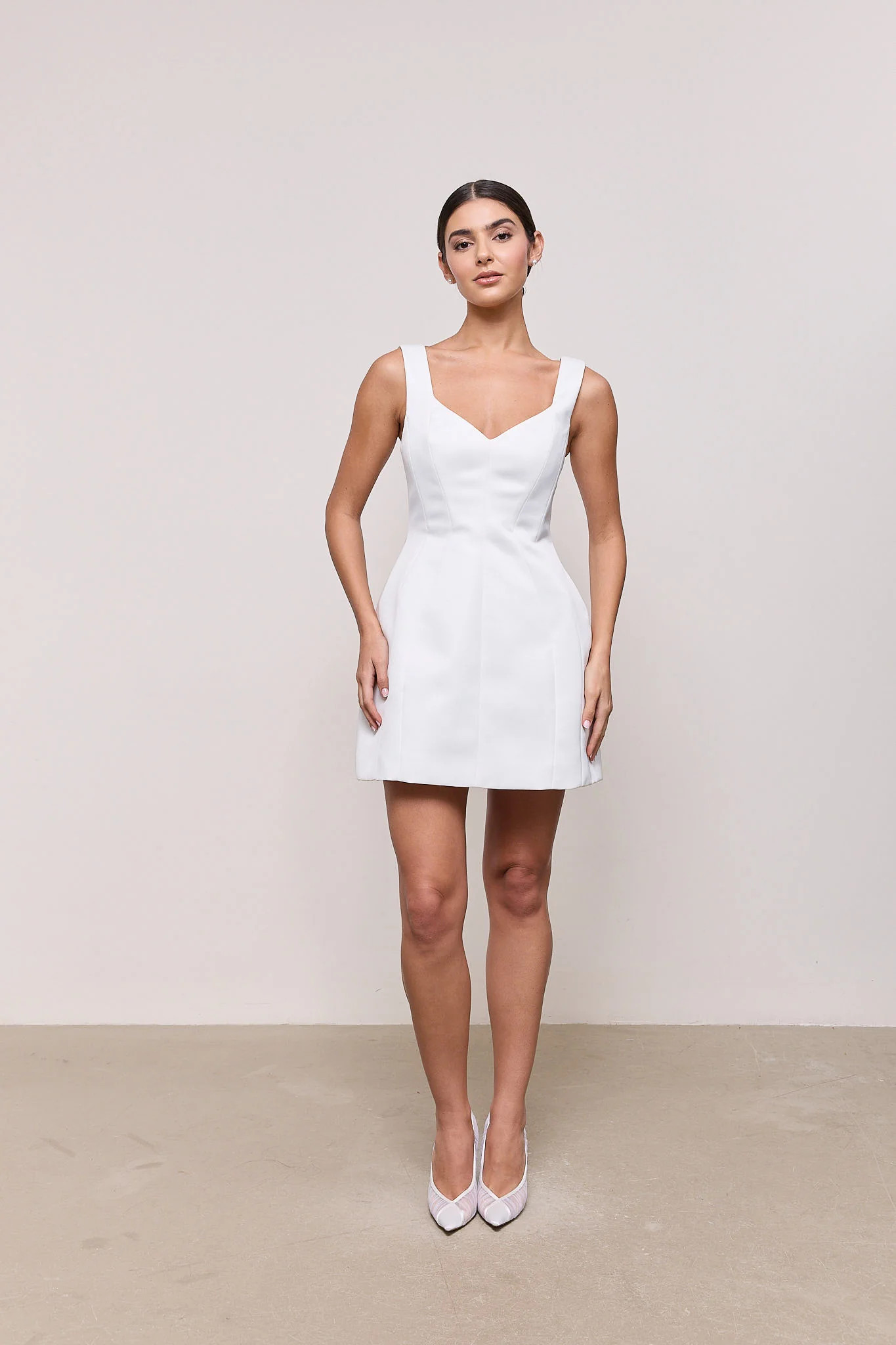 Satin Structured Mini Dress | Odd Muse