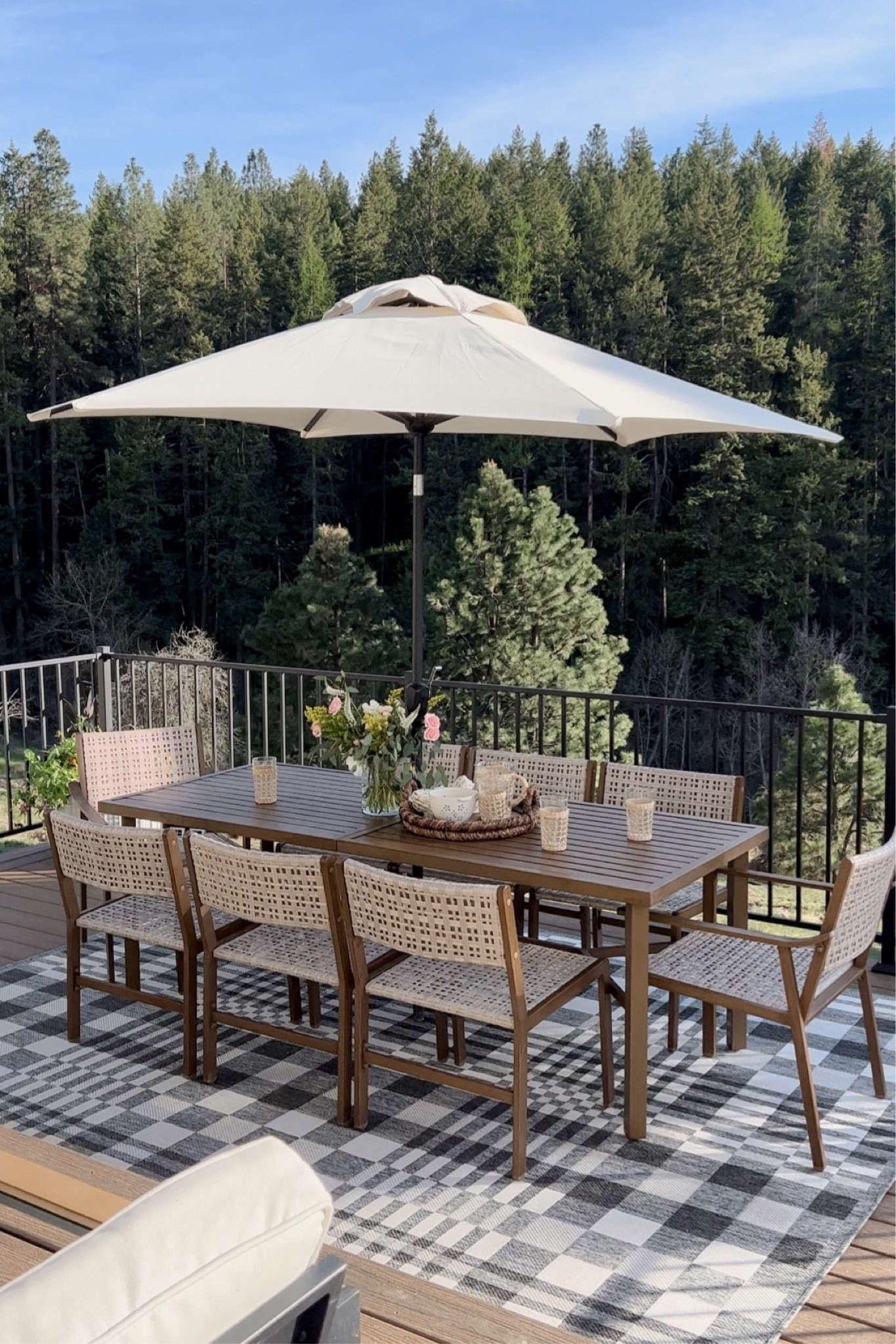 My outdoor dining set is back in stock!  

Outdoor furniture, patio furniture, outdoor dining table, outdoor dining chair, umbrella, outdoor rug, rattan, Walmart, Home Depot, pottery barn, patio, outdoor living 

#LTKhome #LTKSeasonal #LTKsalealert