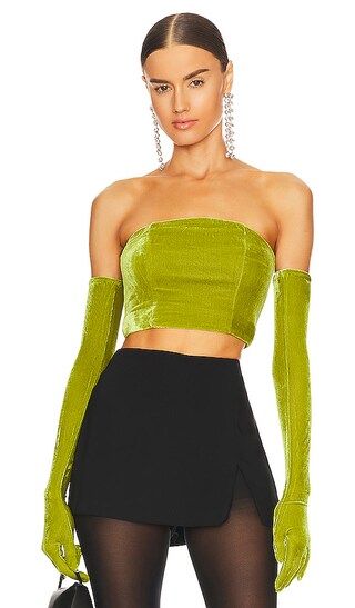 Kelia Top in Jewel Green | Revolve Clothing (Global)