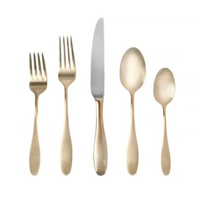 Towle® Living Ashwell Gold 20-Piece Flatware Set | Bed Bath & Beyond | Bed Bath & Beyond