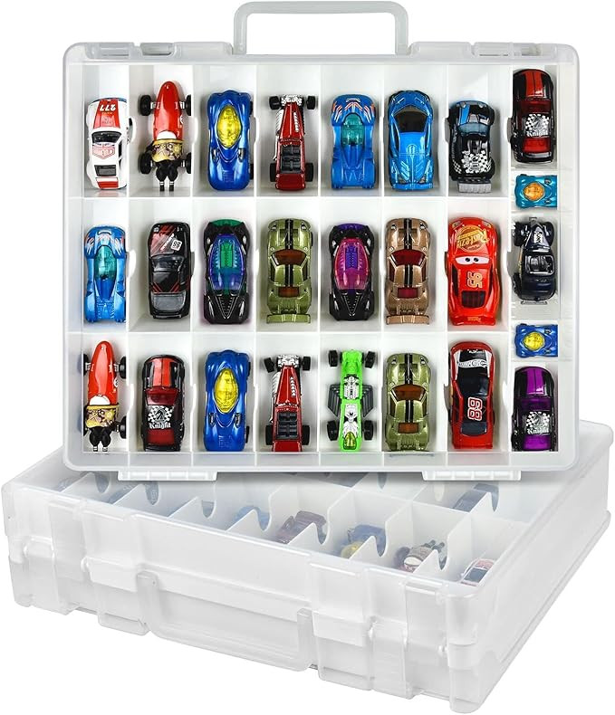 Toy Car Storage Organizer Case Compatible with Hot Wheels/for Matchbox Cars. Display Carrying Con... | Amazon (US)