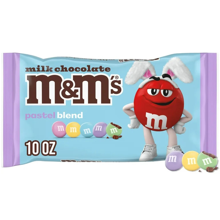 M&M's Milk Chocolate Pastel Blend Easter Candy - 10 oz Bag | Walmart (US)
