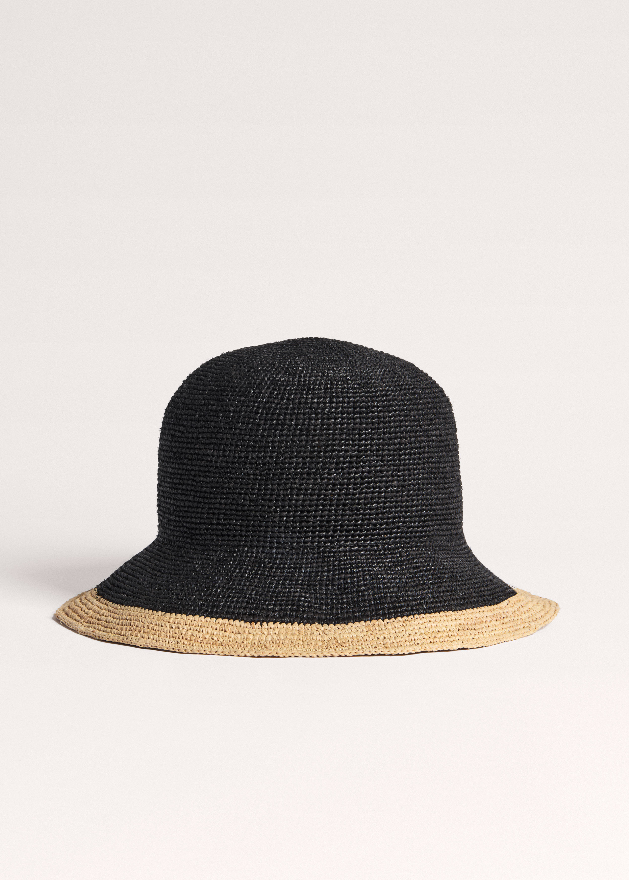 Women's Black Raffia Hat | ME+EM | ME+EM US