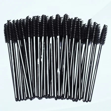 100 Pcs Disposable Eyelash Spoolies Mascara Brush Applicator Lash Wand Lashes Eyebrow Spooly Brush for Extension | Walmart (US)