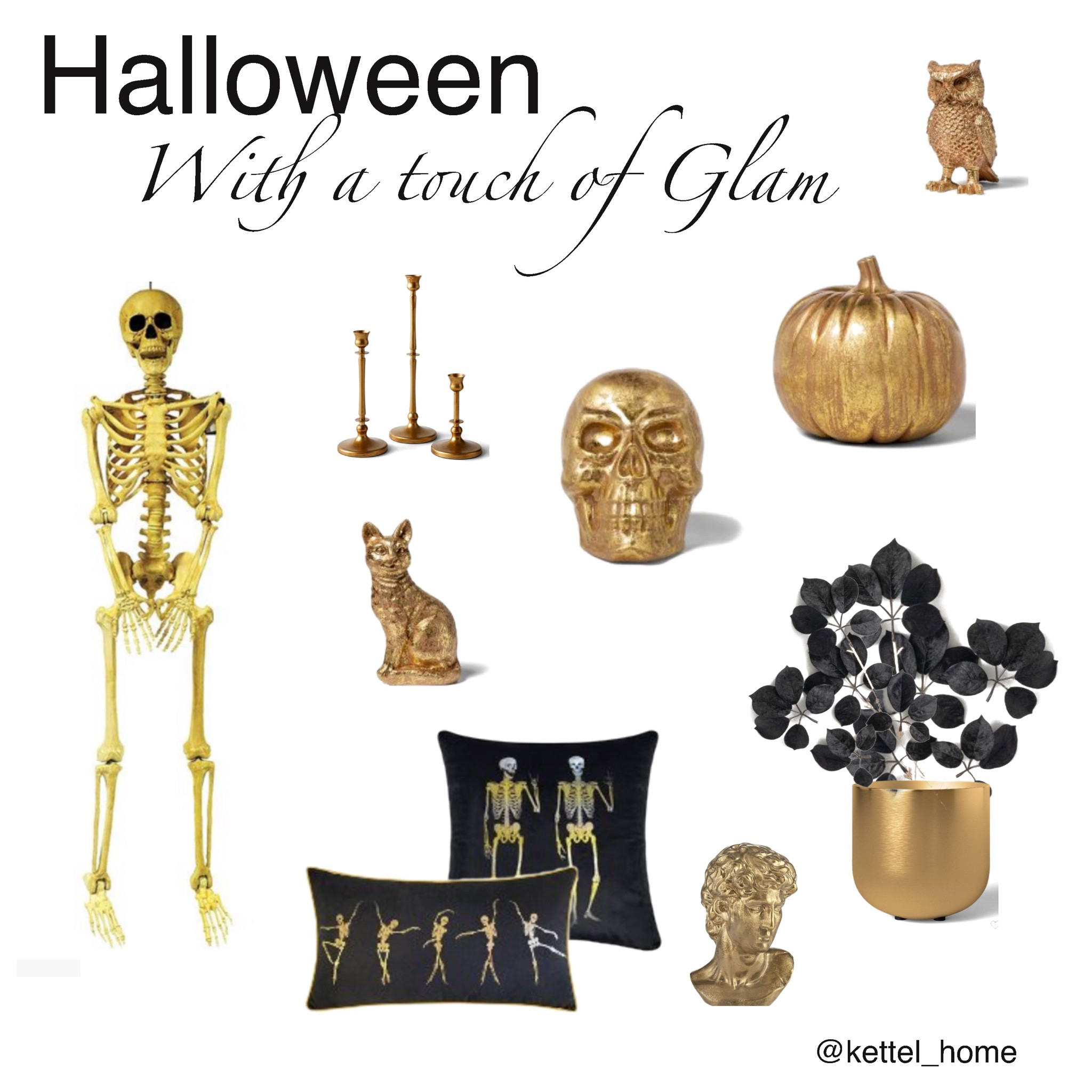 Halloween Decor but with a touch of GLAM! #ltkholiday #goldhalloweendecor #halloween

#LTKhome #LTKHalloween #LTKSeasonal