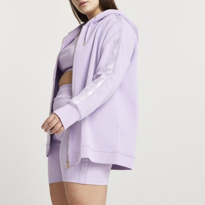 Plus purple intimates hoodie | River Island (UK & IE)