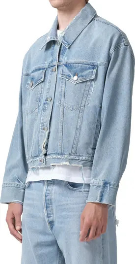 AGOLDE Dorian Frayed Denim Jacket | Nordstrom | Nordstrom