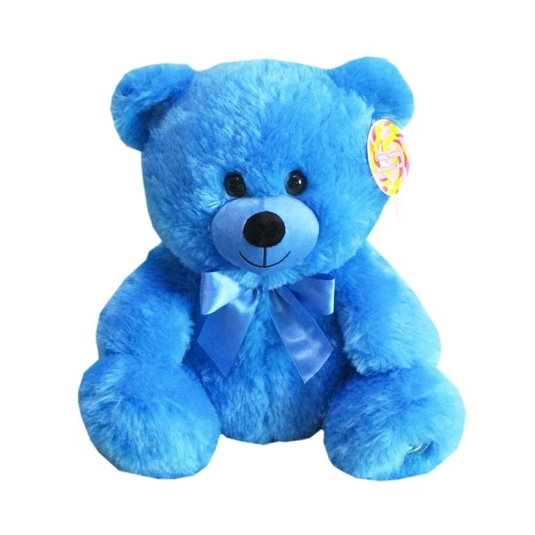 Valentine's Day Candy Scented Blue Teddy Bear Plush Toy, by Way To Celebrate - Walmart.com | Walmart (US)