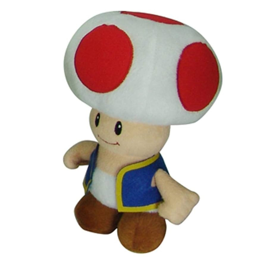 Little Buddy Super Mario All Star Collection 1417 Toad Stuffed Plush, Multicolored,7.5" | Amazon (US)