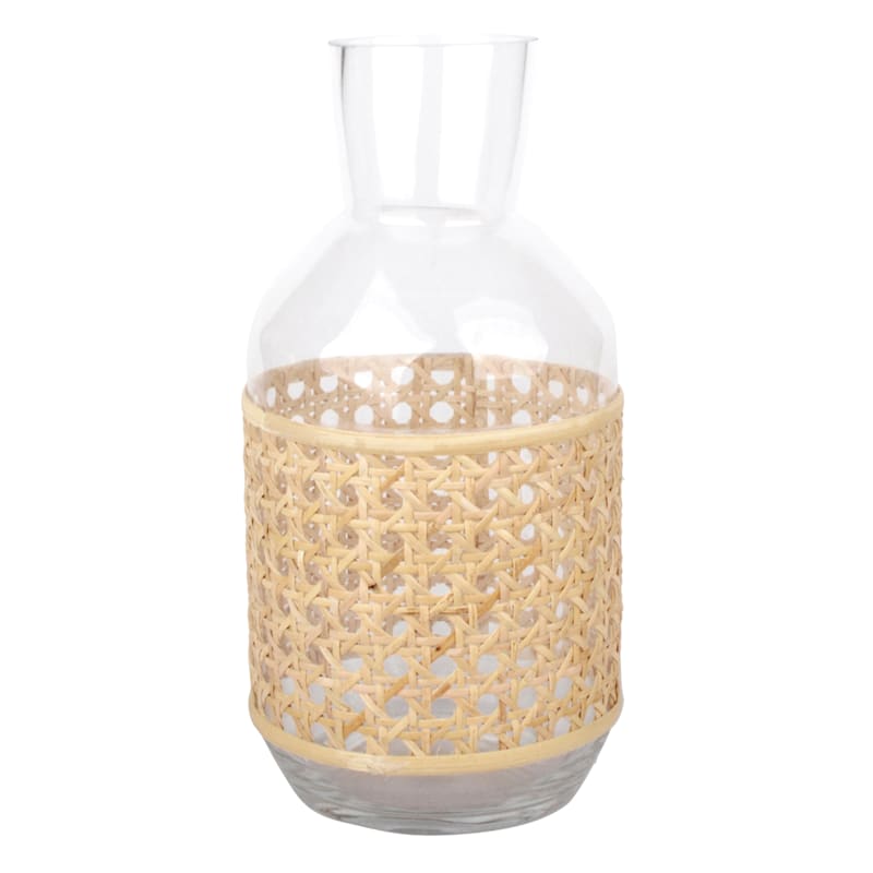 Cane Wrapped Glass Vase, 9" | At Home