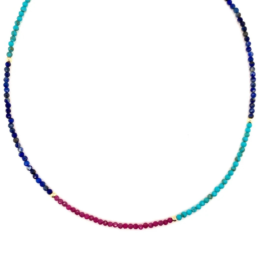 Mira Gem Beaded Choker | MaLi Beads