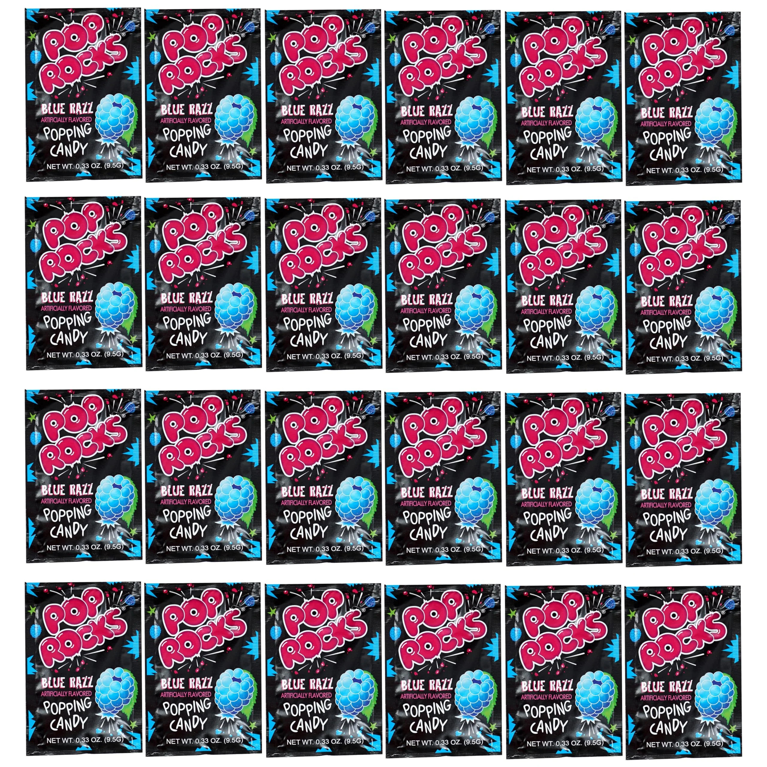 Pop Rocks Blue Razz Popping Candy, 24 Pack - Walmart.com | Walmart (US)