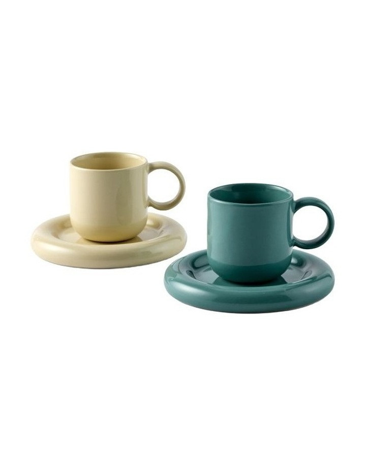 Salt&Pepper Finn Espresso Cup And Saucer Set Of 2 in Multi Assorted | Myer