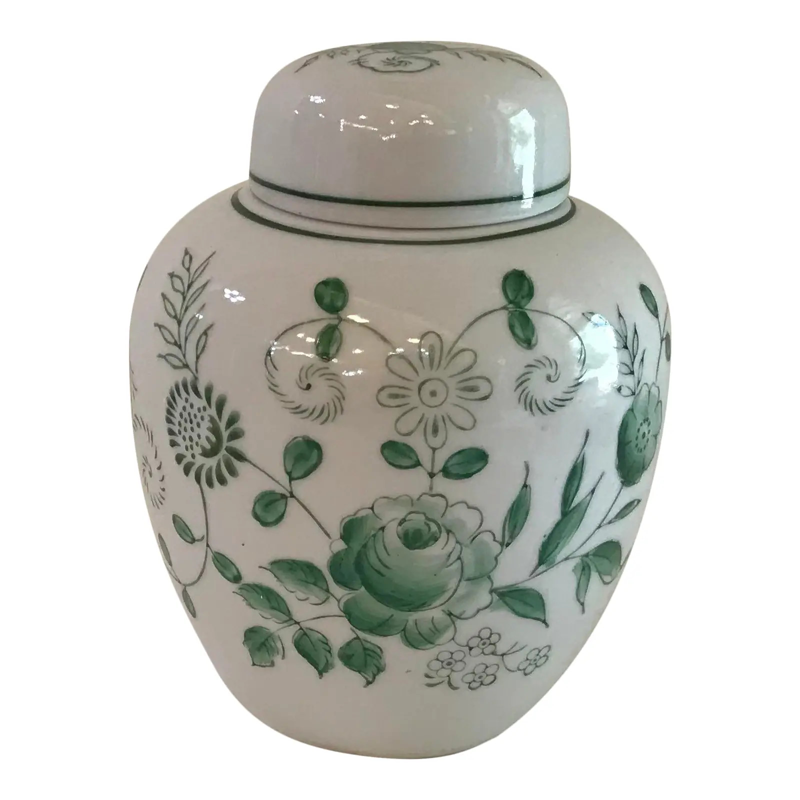 Vintage Japanese Ginger Jar | Chairish