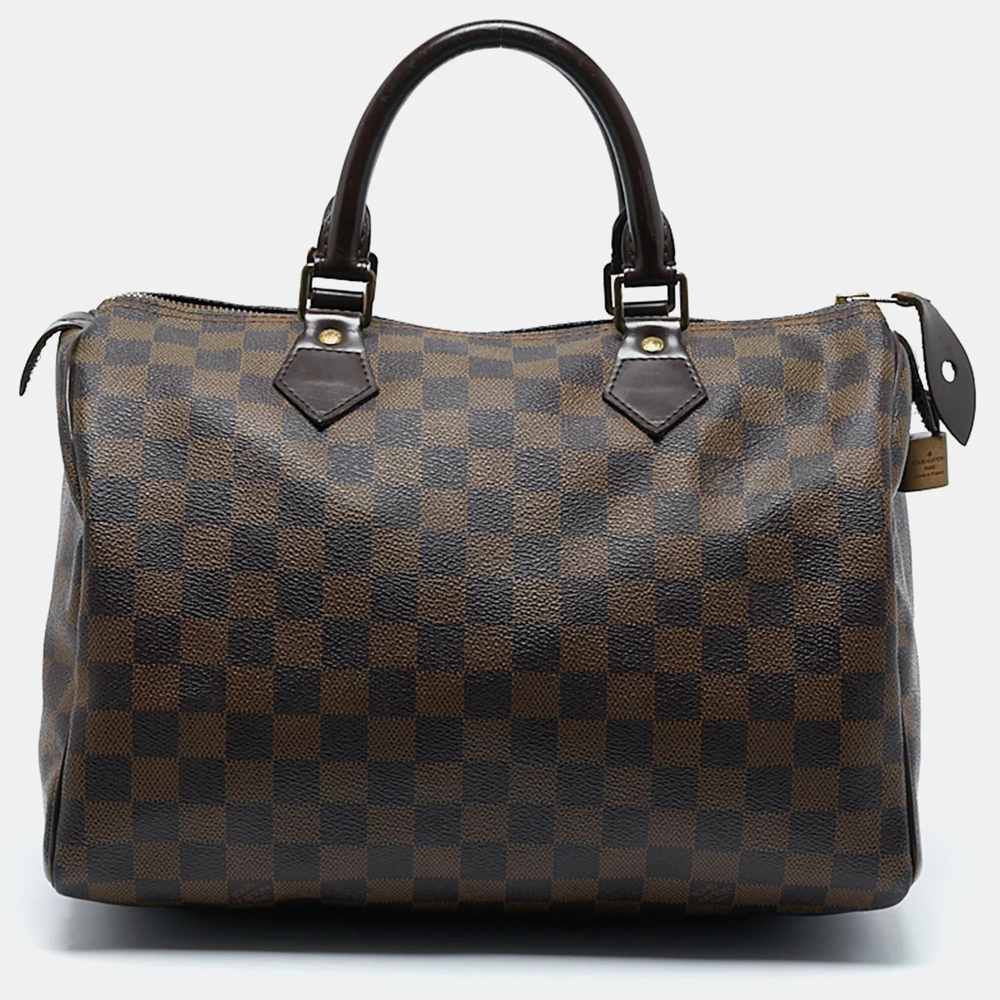 Louis Vuitton Damier Ebene Canvas Speedy 30 Bag | Shop Simon
