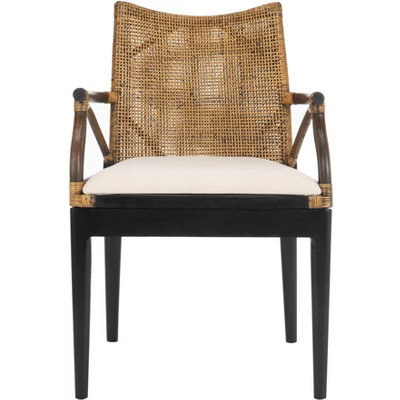 Gianni Arm Chair - SEA4011 - Brown/Black - Safavieh | Target