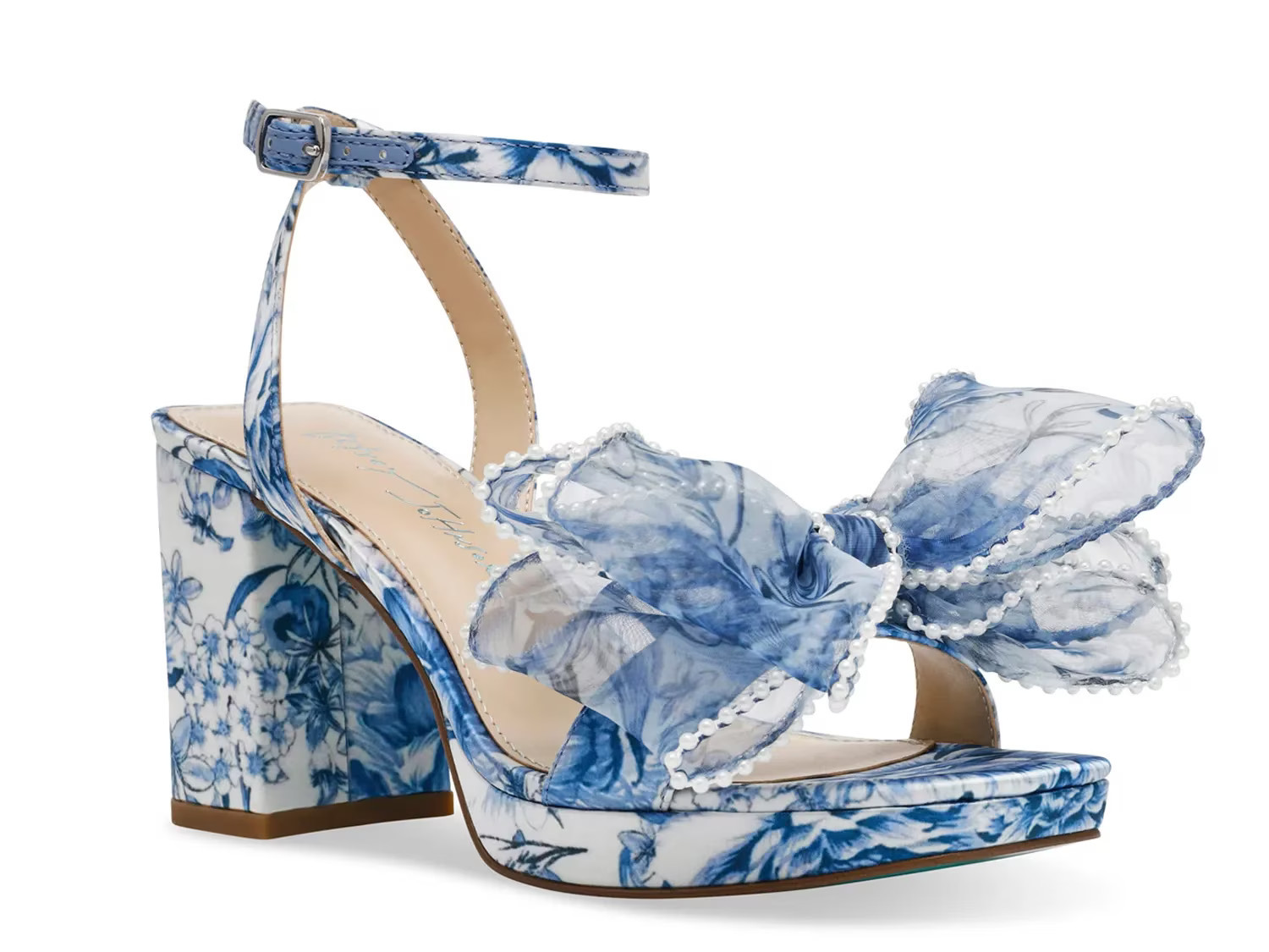 Betsey Johnson Duke Platform Sandal | Women's | Blue | Size 6.5 | Sandals | Ankle Strap | DSW