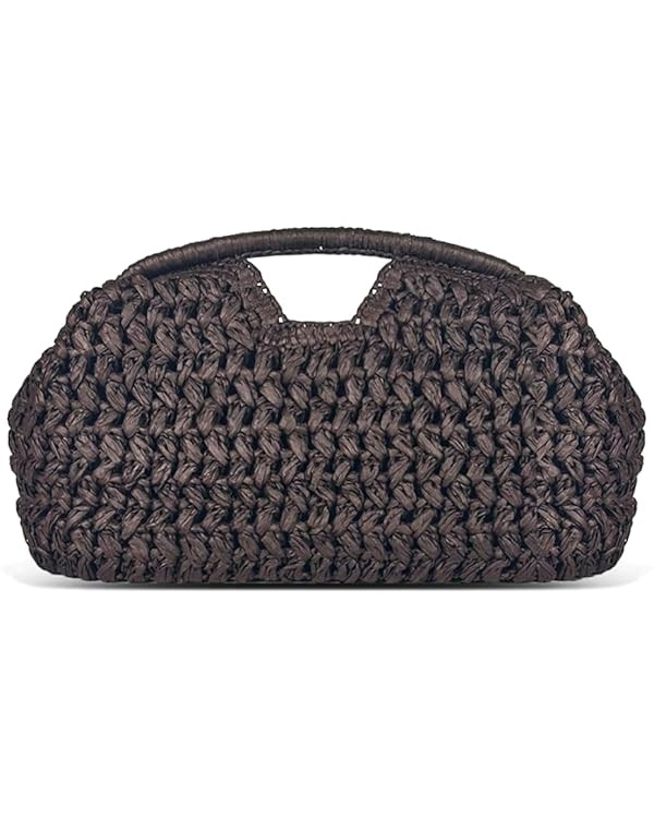 Large Straw Clutch Bag for Women Summer Satchel Purse Fashion Woven Top Hanlde Handbags for Beach... | Amazon (US)