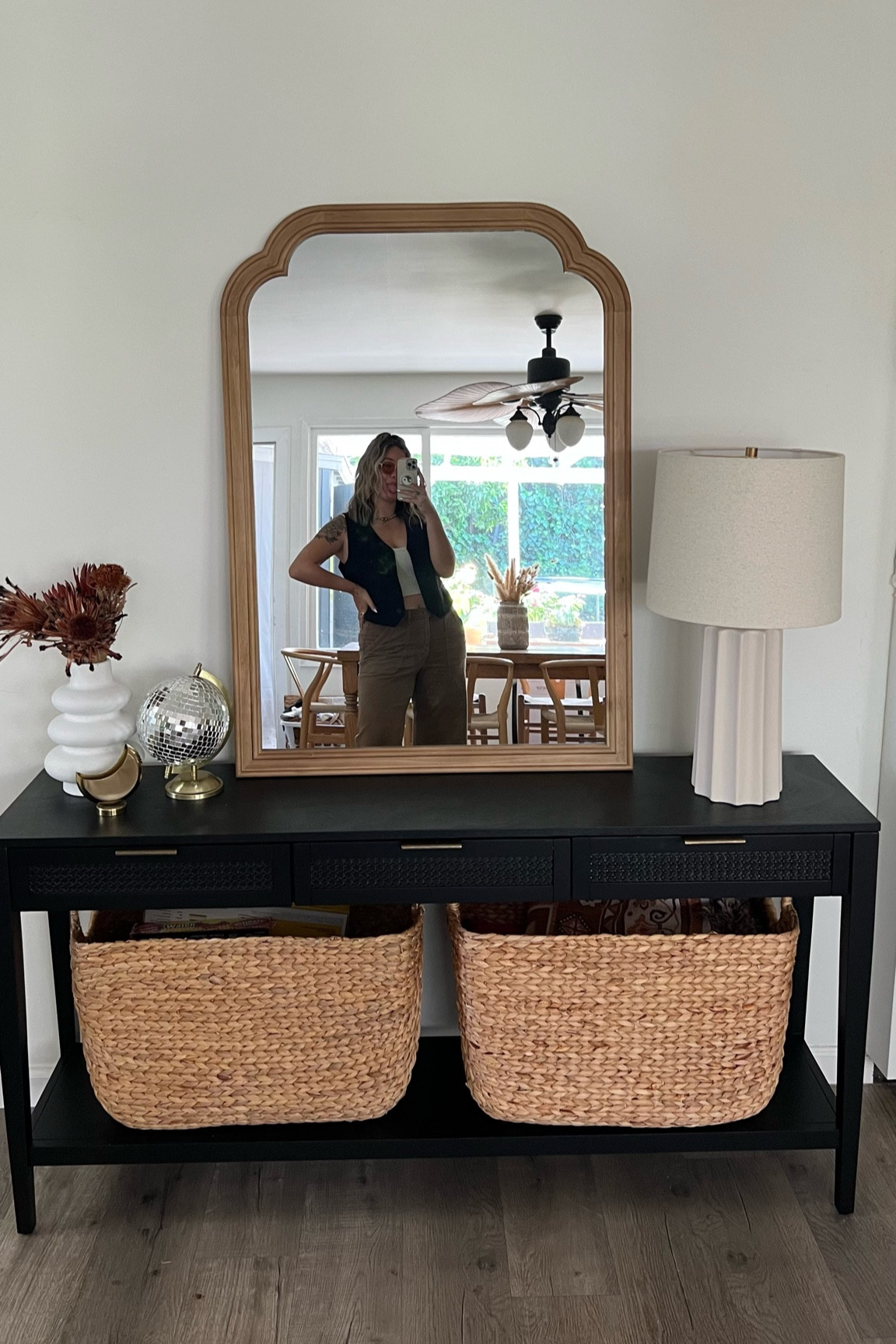 baskets and vase are home goods!