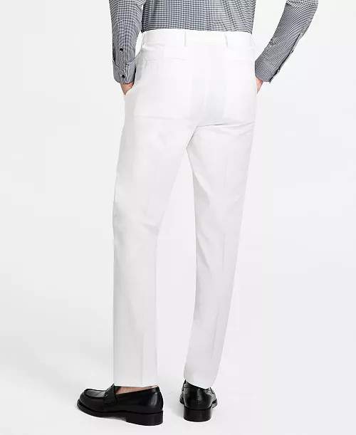 Michael Kors Men's Classic-Fit Cotton-Blend Dress Pants - Macy's | Macy's