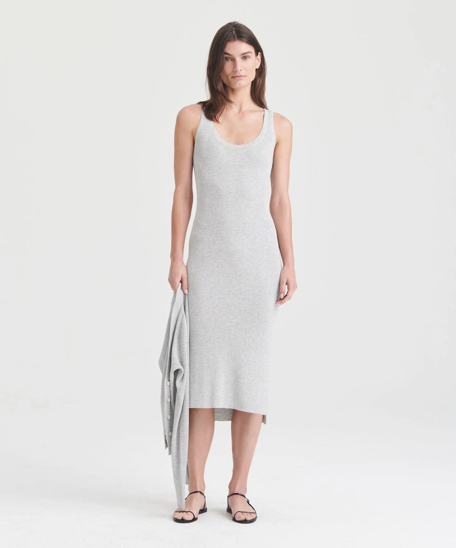 Silk Cashmere Midi Tank Dress | NAADAM
