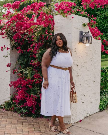 You can’t go wrong with an all white dress for spring and summer. The darling eyelet details are so sweet. Wearing an XXL. All accessories including belt are from Target! I’ve linked it all below. 

Vacation Outfit Inspo, Plus Size Spring Dress, Plus Size White Dresses, Graduation Dresss

#LTKplussize #LTKfindsunder50 #LTKsalealert