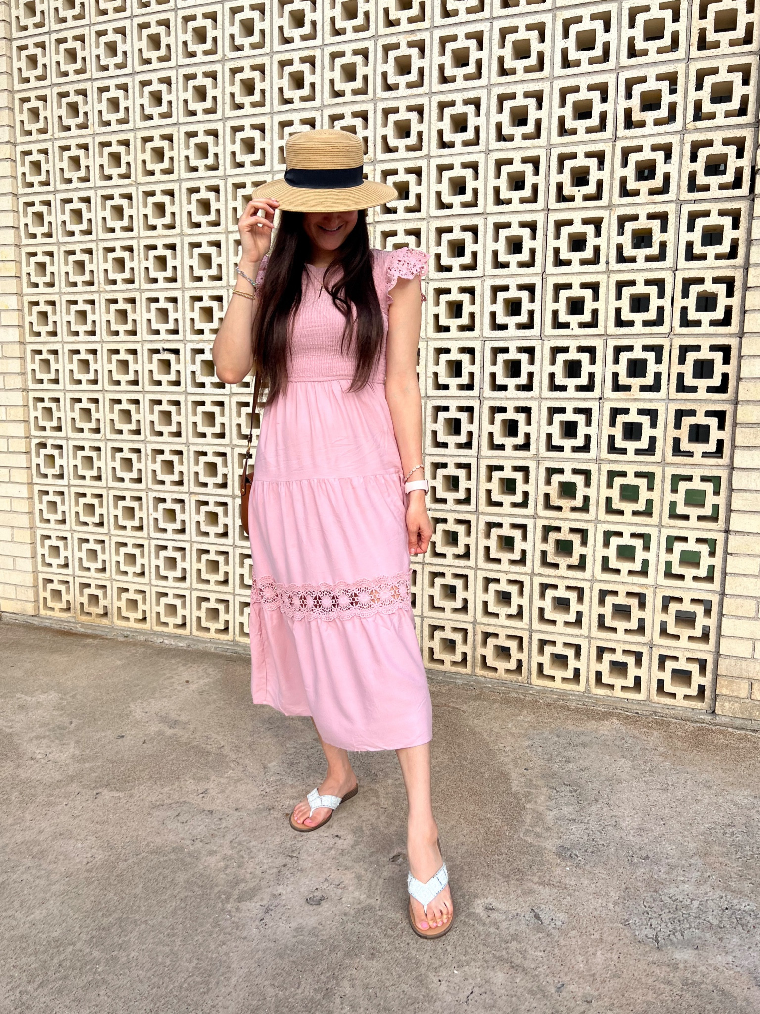 Pink dress. Love the sleeves! Summer dress. Would be a cute maternity dress too.

#LTKSeasonal #LTKFindsUnder50 #LTKBump