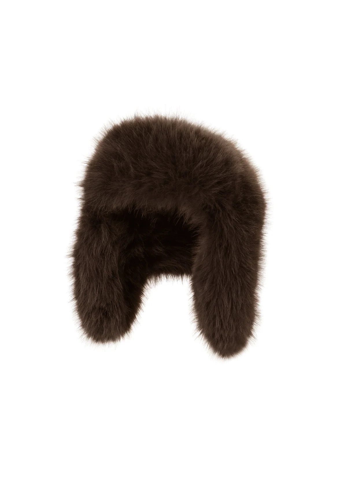 Brown Faux Fur Trapper Hat | DE SAVARY LONDON