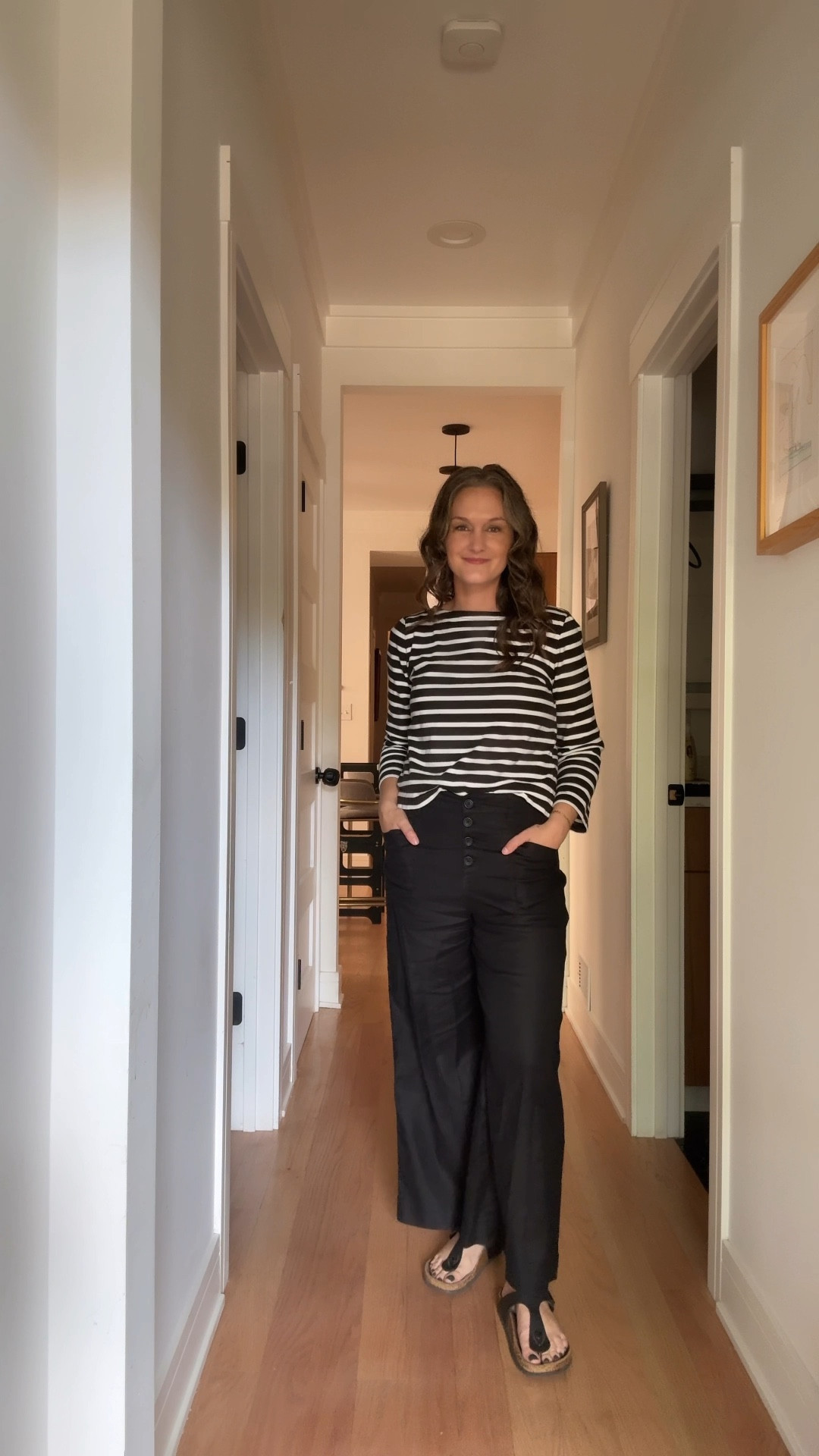 It’s a gorgeous Tuesday morning in August, and the city mom is effortlessly chic in black linen wide-leg pants paired with a black-and-white striped boat-neck top, black Birkenstocks keeping it casual, while her go-to gold hoops and new stack of permanent bracelets add just the right sparkle. She savors the beautiful walk to drop her son off at daycare before diving into a busy day: prepping for a meeting with the events team at Nic + Juniors for their upcoming event series, putting the finishing touches on the premier event description, and approving the email template from her graphic designer (it. is. stunning.). After a quick dash to physical therapy, she’s home, showers, and transforms into evening mode for a sunset soirée—dinner aboard a 90-foot red Fireboat with her Friend of a Mom group, laughing and floating along the Chicago skyline, city lights twinkling like a perfectly curated backdrop.

#LTKStyleTip #LTKWorkwear #LTKParties