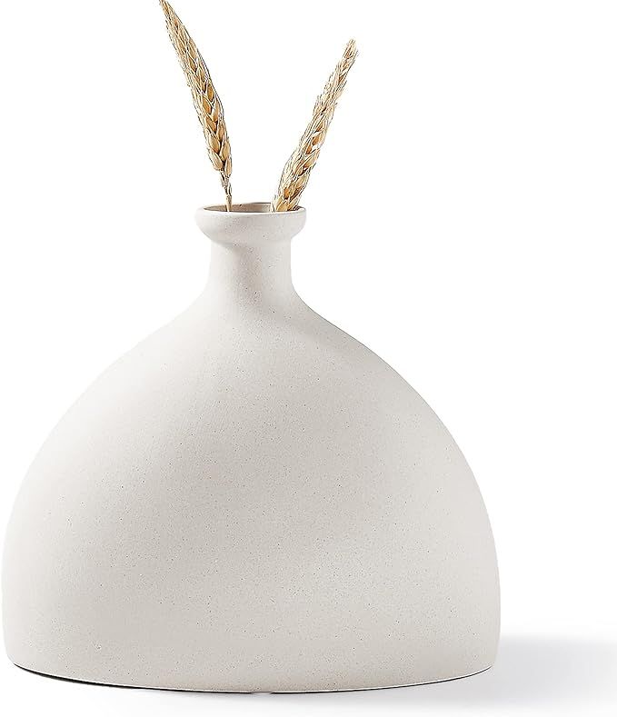 INGLENIX Grey White Ceramic Vases Nordic Minimalism Style Decoration for Centerpieces, Kitchen, O... | Amazon (US)