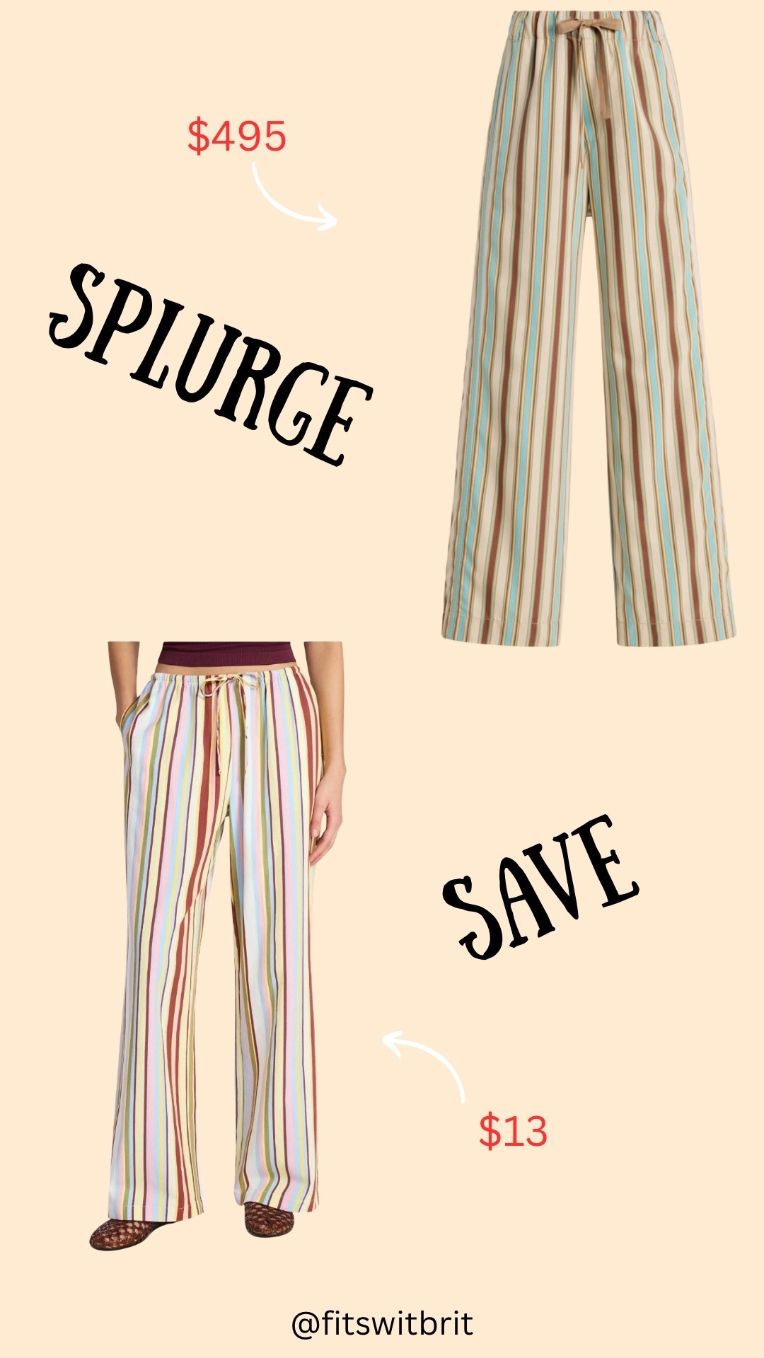 Splurge or save on colorful stripe pants  

#LTKSeasonal