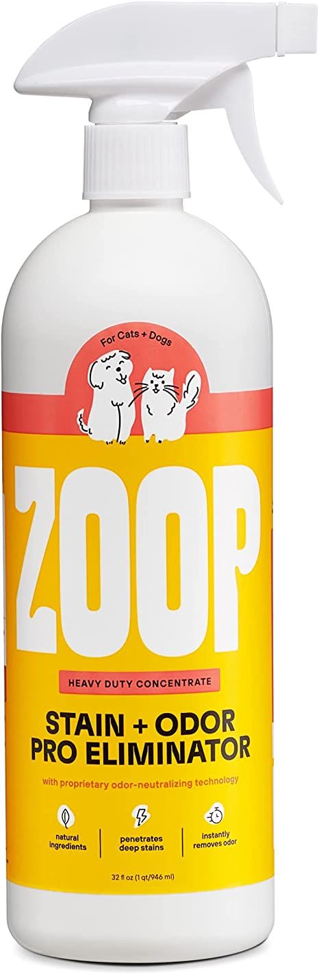 ZOOP Pro Pet Stain & Odor Eliminator for Home [32 oz.] All-Surface Pet Carpet Cleaner Spray, Urin... | Amazon (US)