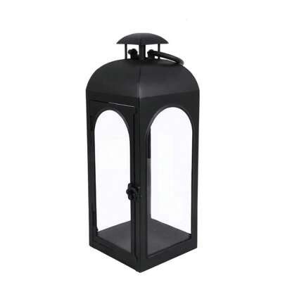 14" Black Pillar Candlestick Lantern: Decorative Lighting, Add A Touch Of Poetry And Warmth To Your Life, Can Be Given As A Gift | SHEIN