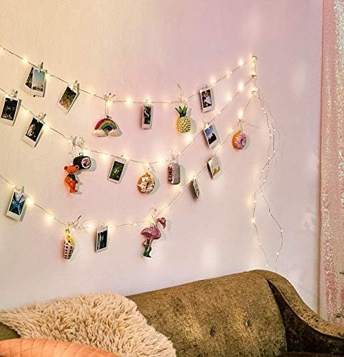 EZDC 50 LED Photo Clip String Lights, Fairy Lights with Clips, Lights with Clips for Pictures, Po... | Amazon (US)