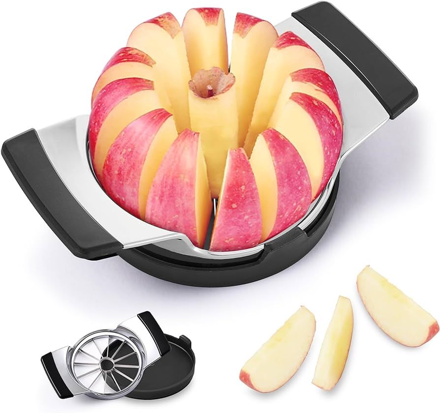 KITEXPERT Apple Slicer with 12 Blades, Heavy Duty Apple Cutter with Removable Base, Stainless Ste... | Amazon (US)