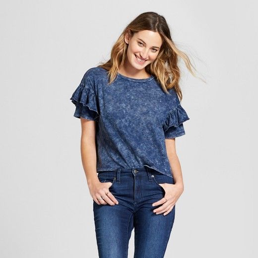 Women's Ruffle Sleeve T-Shirt - Universal Thread™ | Target