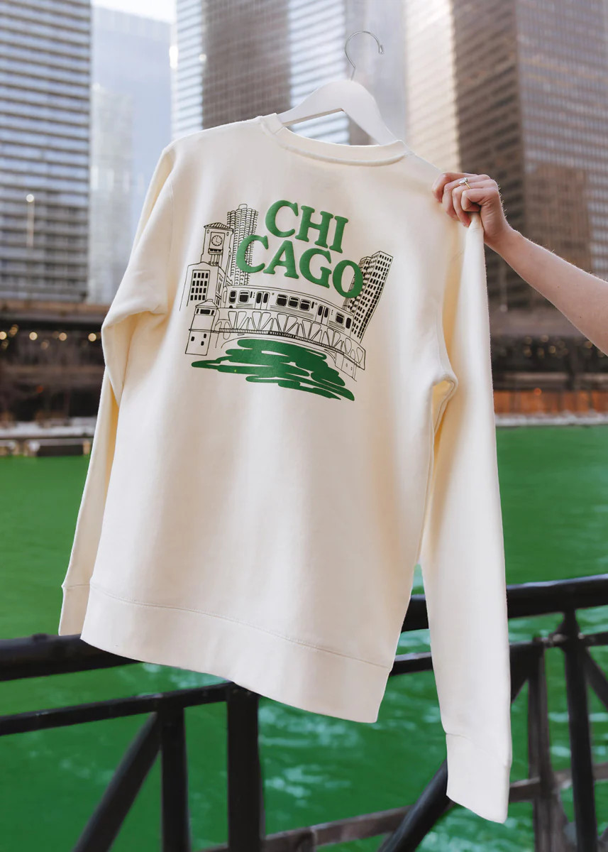 Chicago Green River Crewneck Sweatshirt | Alice & Wonder