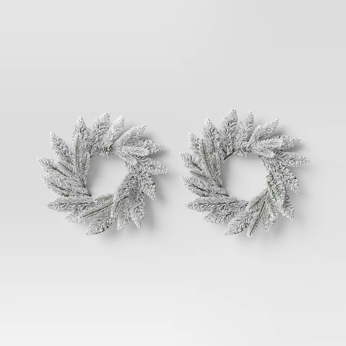 2pk Christmas Mini Wreath Flocked - Wondershop™ | Target