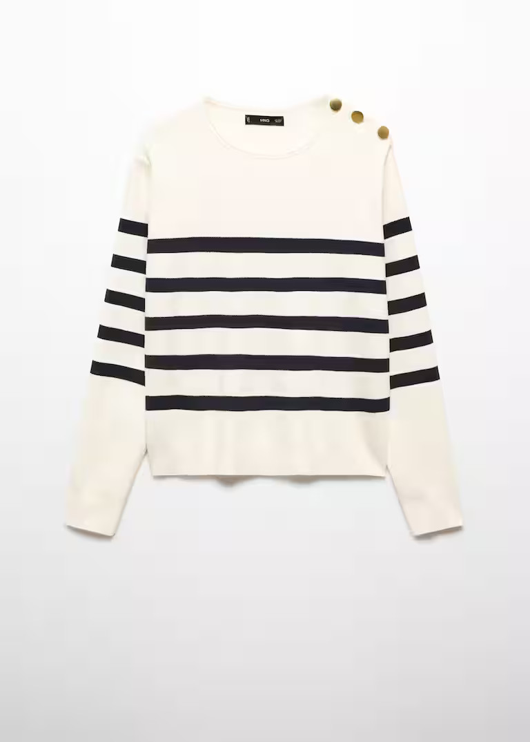 Shoulder buttons sweater | MANGO (US)