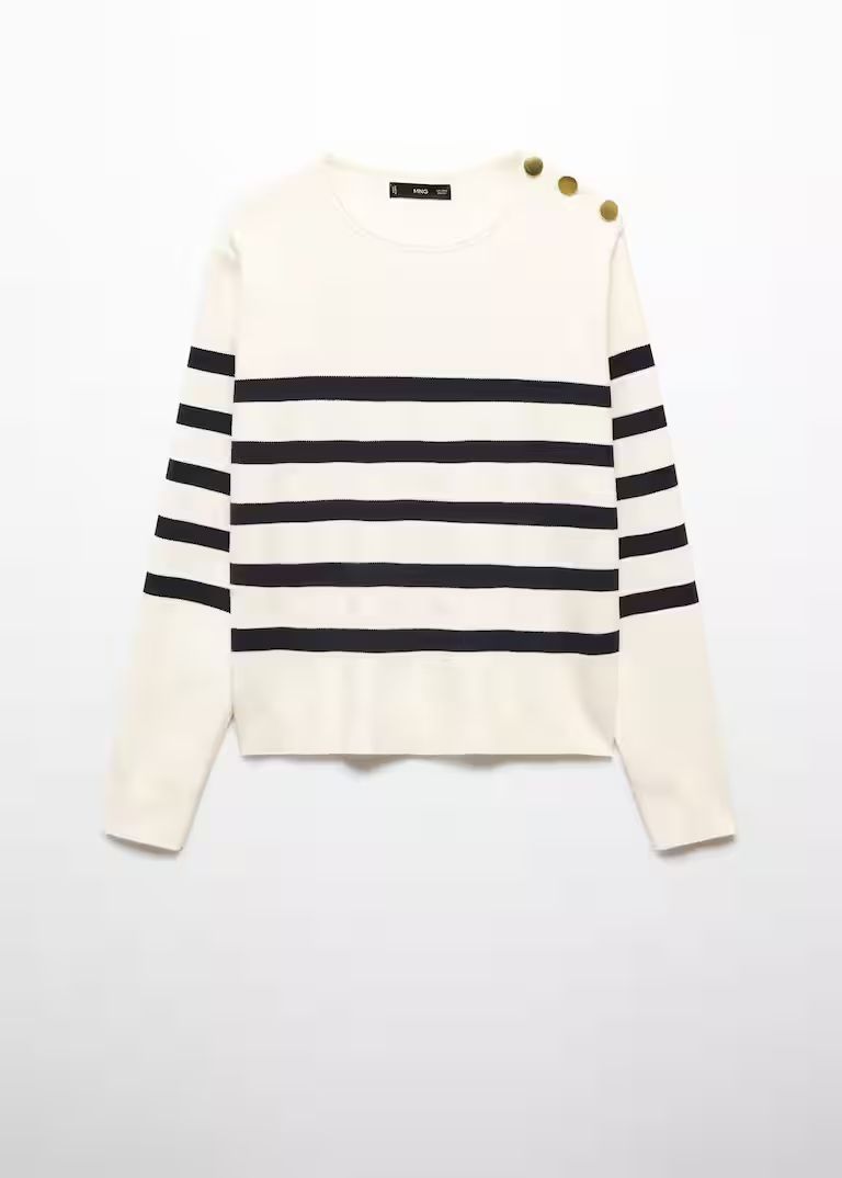 Shoulder buttons sweater | MANGO (US)