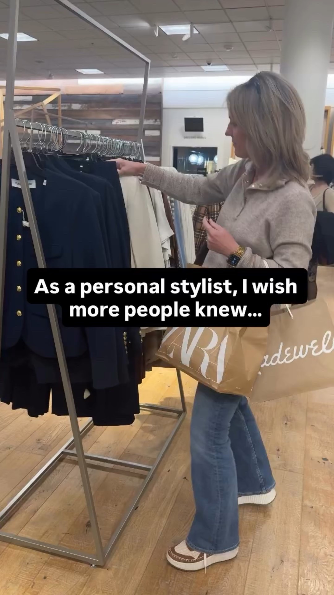 Style confidence doesn’t come from buying more — it comes from having the right pieces.

If you want your outfits to instantly feel more pulled together, start here:
✨ A perfectly tailored blazer
✨ Dark wash jeans you actually love wearing
✨ A go-to neutral shoe you can rely on
✨ One effortless statement accessory
✨ A layering top in your best color

These five pieces do more heavy lifting in a closet than most trend hauls ever will. They’re the foundation we build around with nearly every client.

Follow along for more styling tips like this — and if you want help curating these pieces for your life, reach out to chat with one of our stylists. 💫