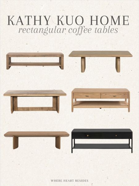 Rectangular coffee tables I’m loving from Kathy Kuo Home. Shop below! 

#LTKhome