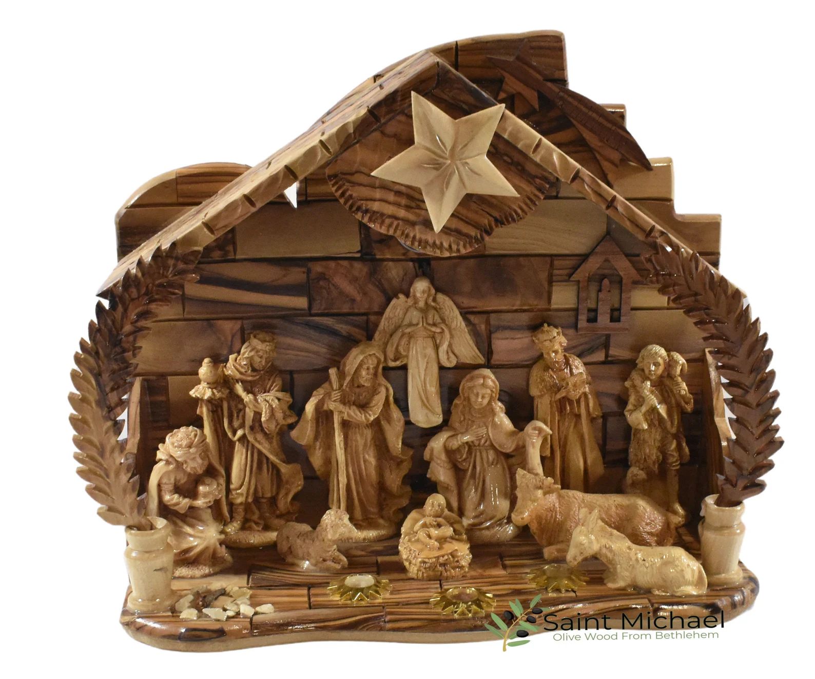 Bethlehem Wooden Nativity Set Made of Olive Wood in the Holy | Etsy | Etsy (US)