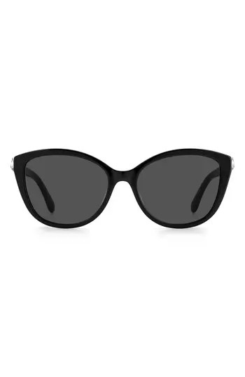 Kate Spade New York hensley 55mm cat eye sunglasses in Black at Nordstrom Rack | Nordstrom Rack