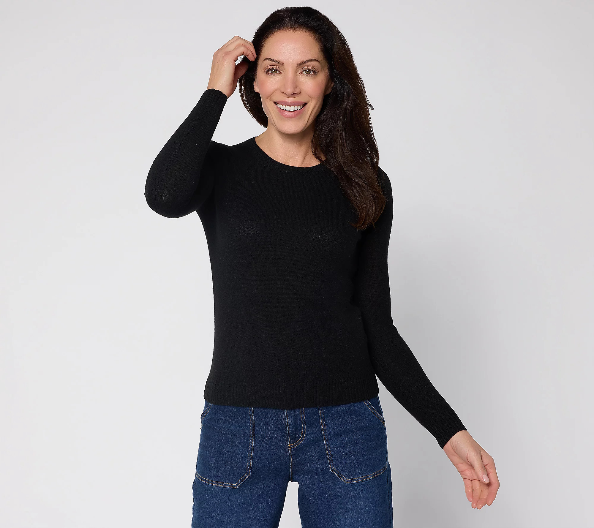 Naadam The Soft Collection 100% Cashmere Crew Neck Sweater | QVC