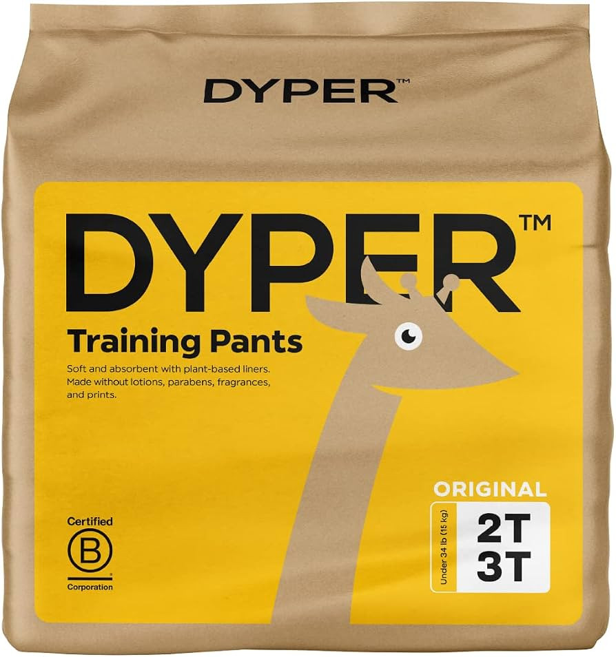 DYPER Toddler Potty Training Pants Girls & Boys, Honest Ingredients, Day & Overnight, Made with P... | Amazon (US)