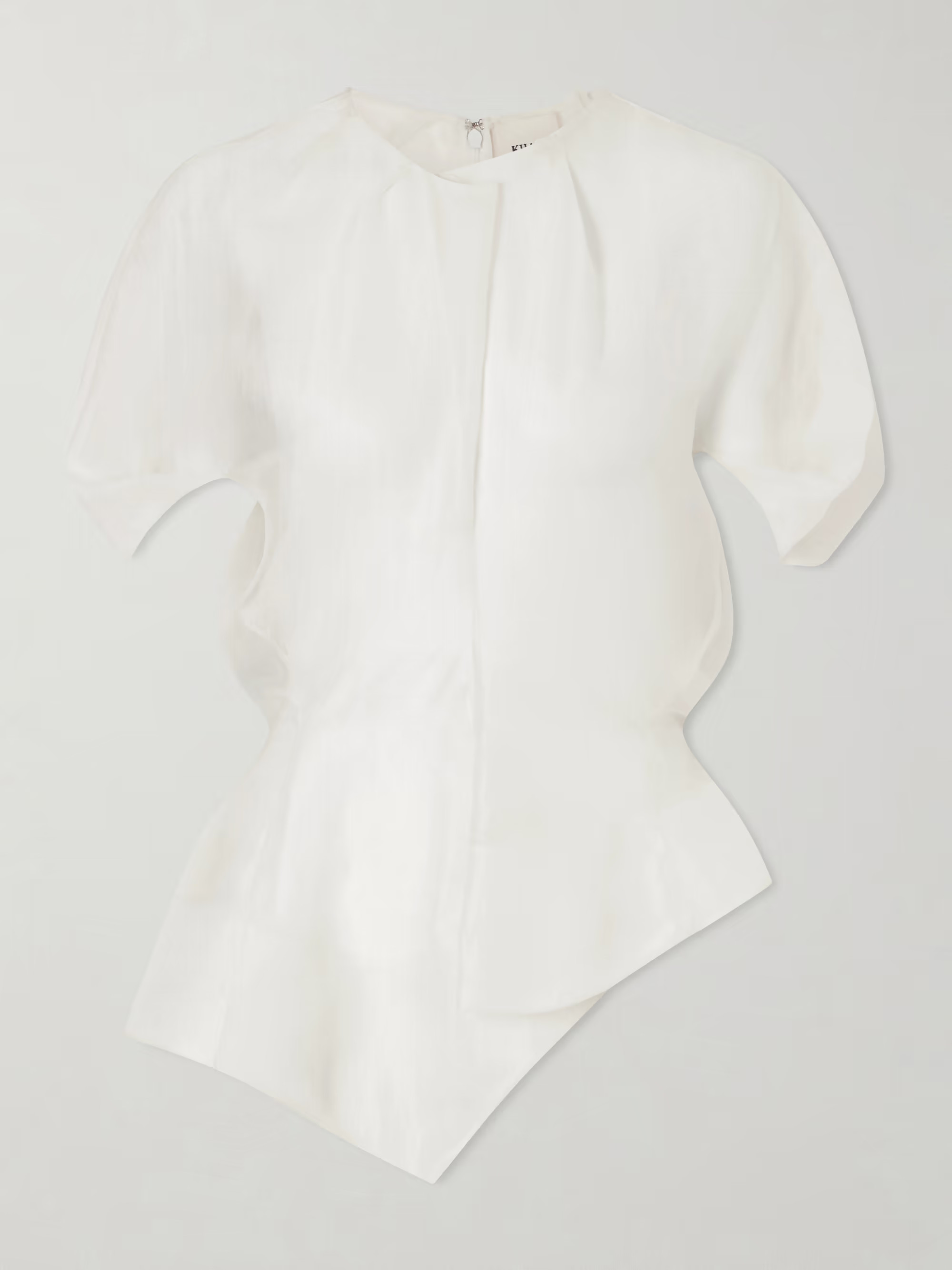 KHAITE - Rumi Silk Organza Top - White | NET-A-PORTER (US)