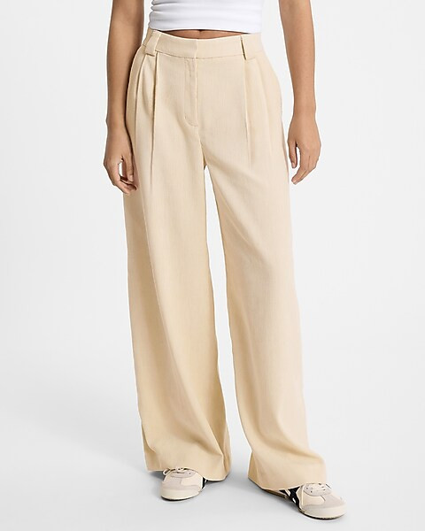 Corduroy High Waisted Relaxed Trouser | Express