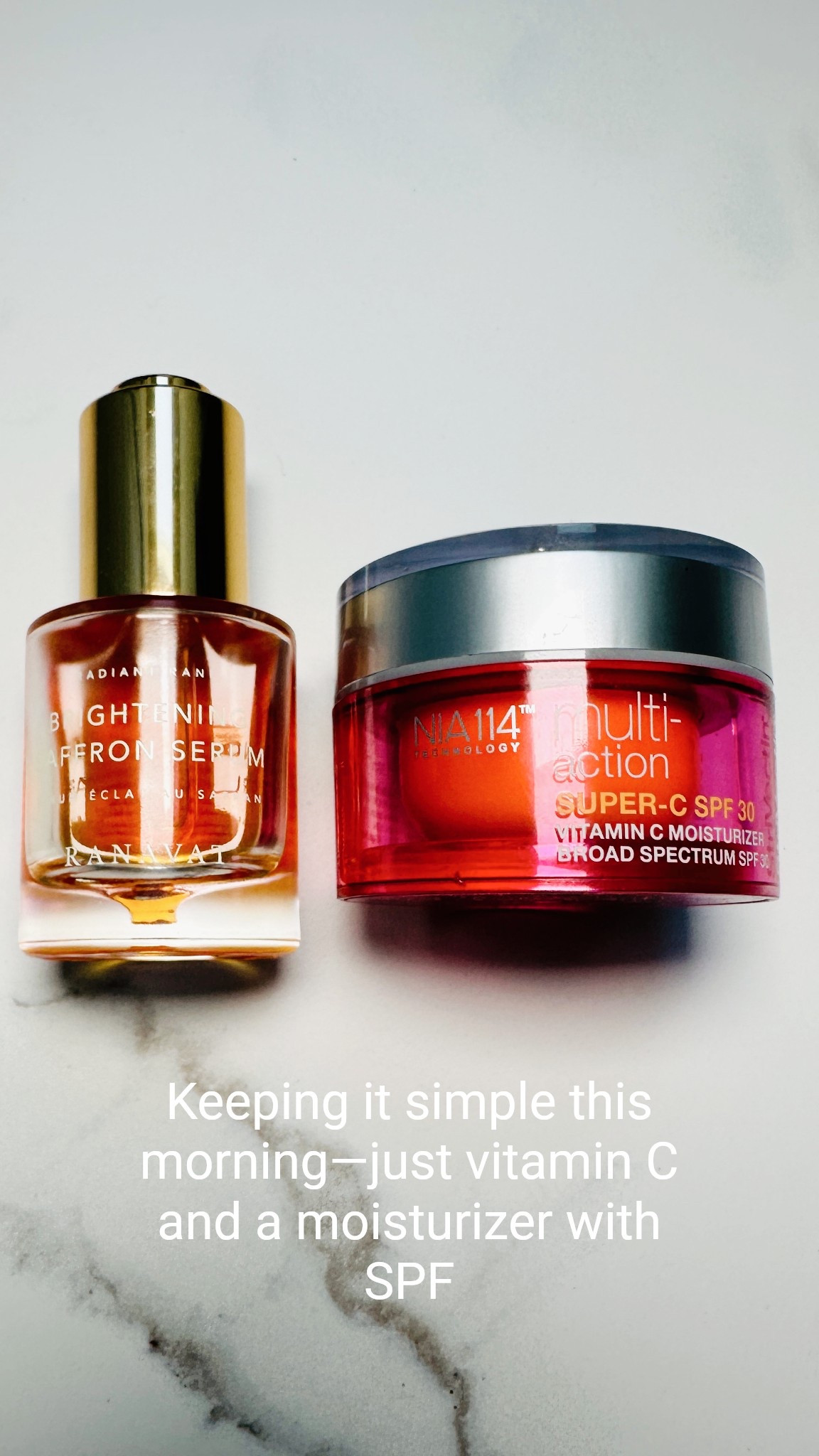 Keeping it simple this morning—just vitamin C and a moisturizer with SPF.

#LTKGiftGuide #LTKOver40 #LTKBeauty